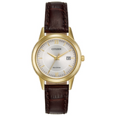 Citizen Men's Goldtone Corso with Leather Strap FE1082-05A